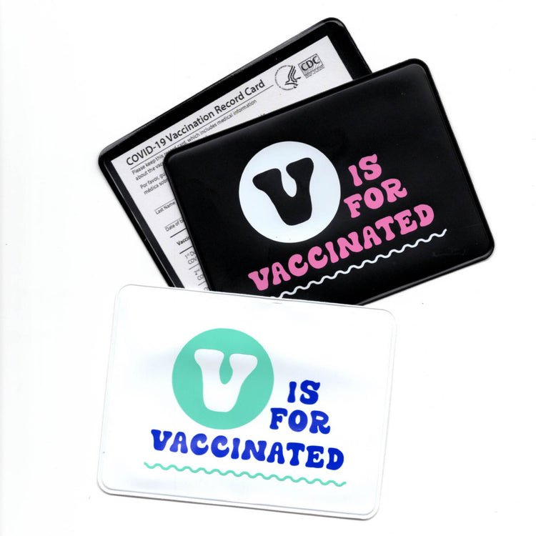V is for Vaccinated Vaccination Card Case/Holder