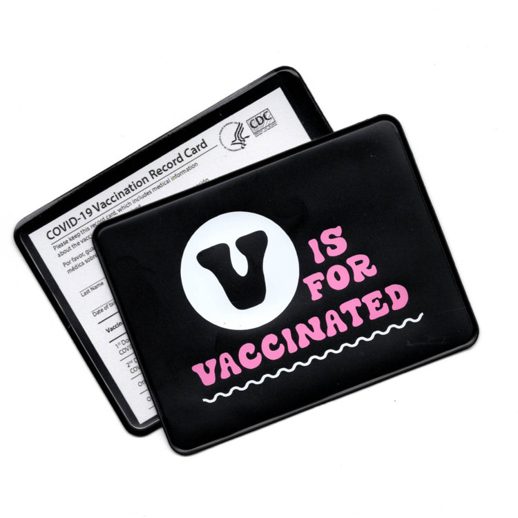 V is for Vaccinated Vaccination Card Case/Holder