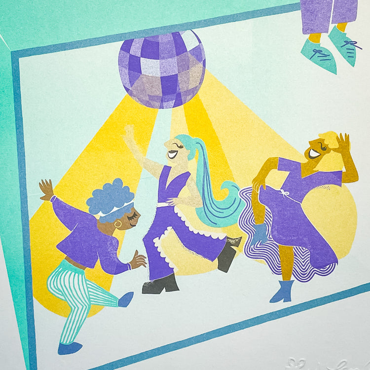 Music Box - 8"x10" Risograph Print