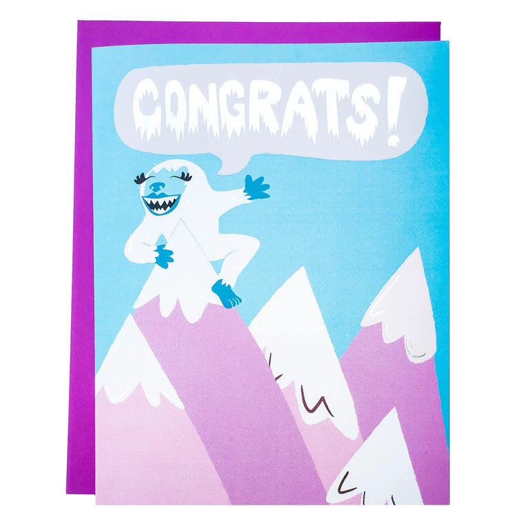 Yeti Congrats Card