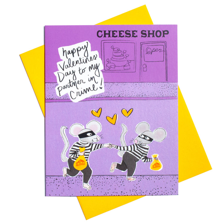 Partner in Crime Valentines Day Card