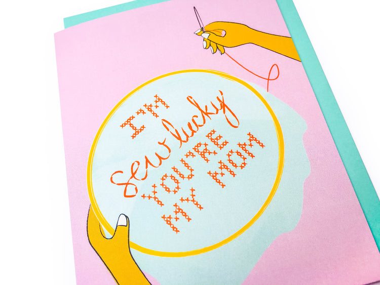 Sew Lucky Mother's Day Card