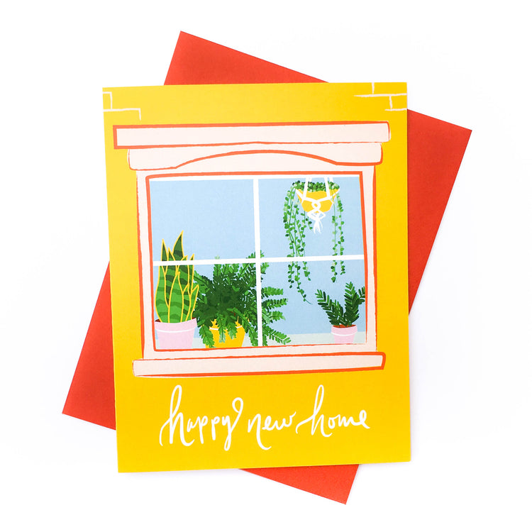 Happy New Home Plant Card