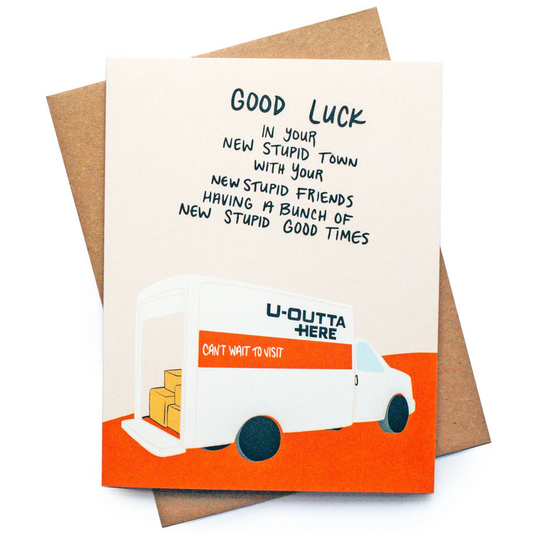 Stupid Moving Truck Card