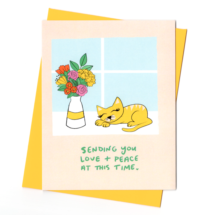 Peace and Love Sympathy Card