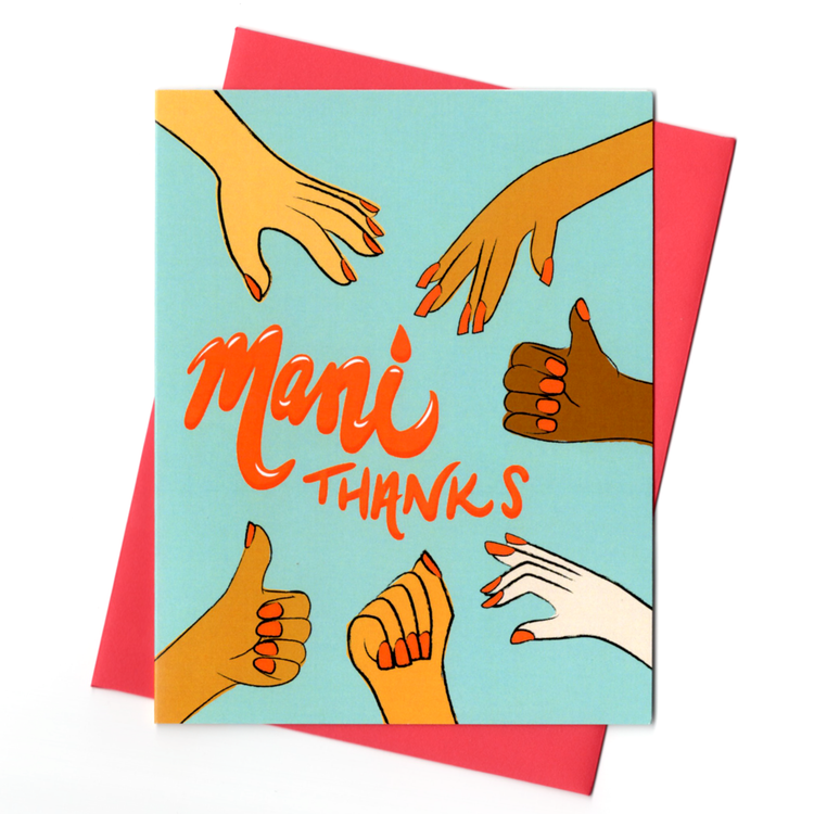 Mani Thank You Card