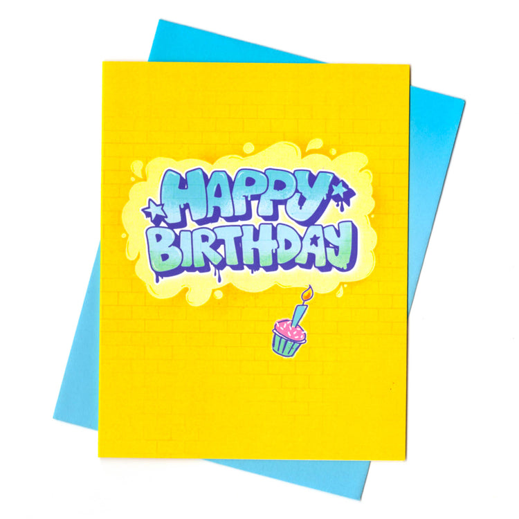 Graffiti Birthday Card