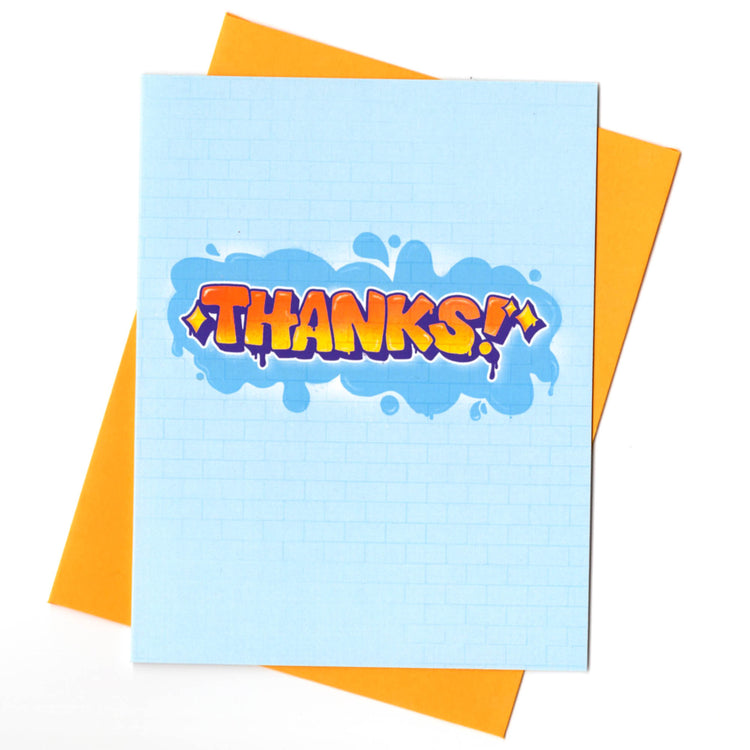 Graffiti Thank You Card