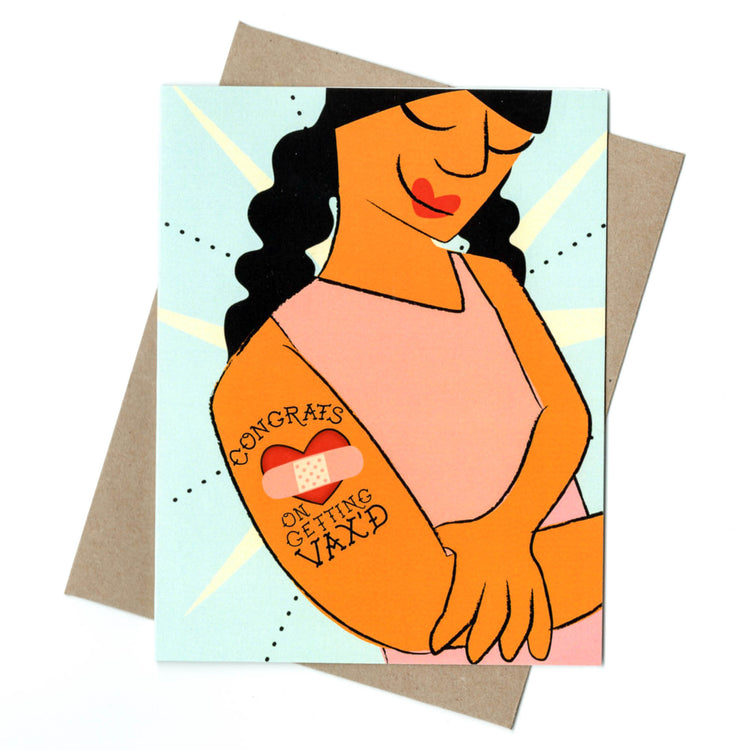 Vaccinated Congrats Tattoo Card