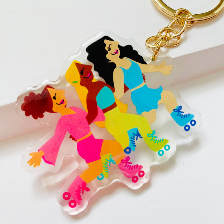 Roller Girls Acrylic Keychain