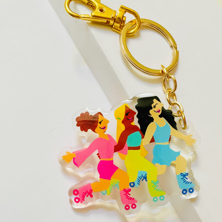 Roller Girls Acrylic Keychain