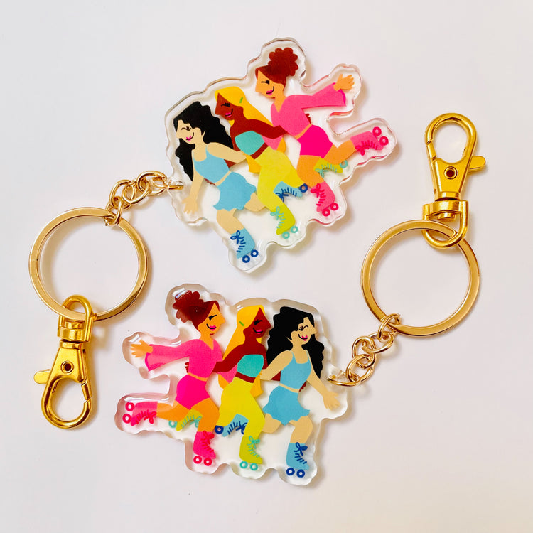 Roller Girls Acrylic Keychain