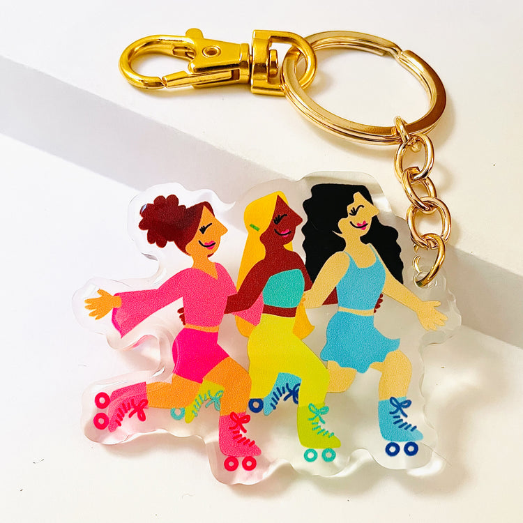 Roller Girls Acrylic Keychain