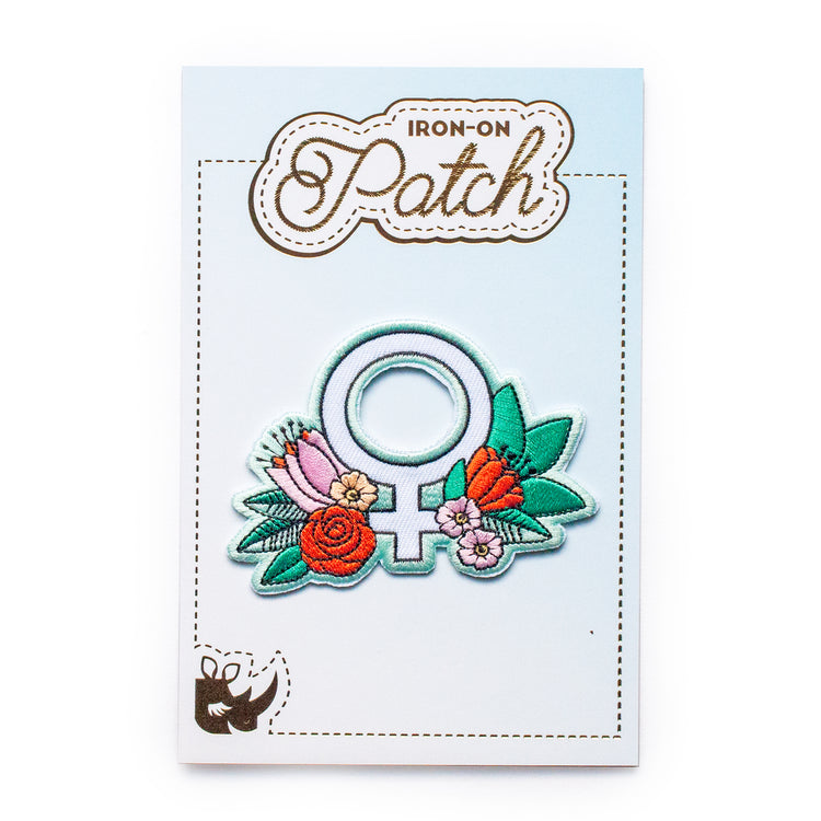 Feminist Flower Iron-On Patch