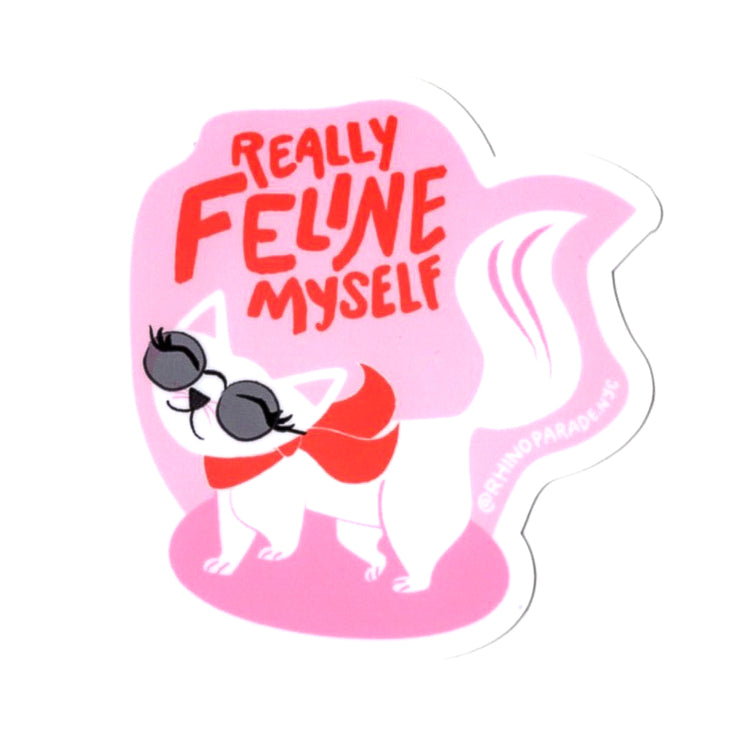 Feline Myself Cat Sticker