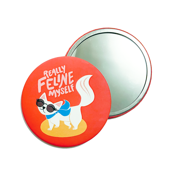 Feline Myself Pocket Mirror