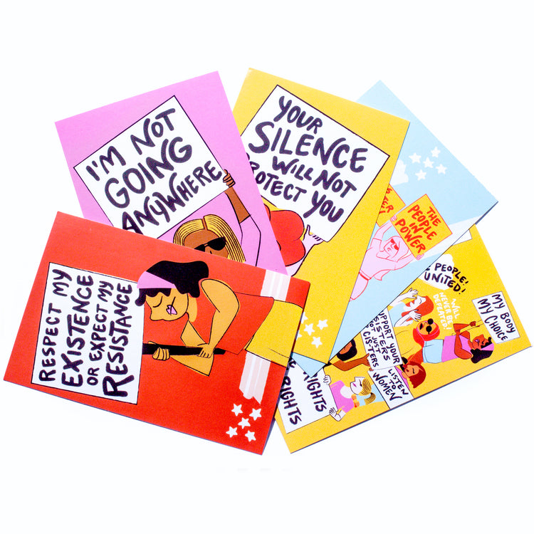 Ladies Protest Postcards (Set of 5)