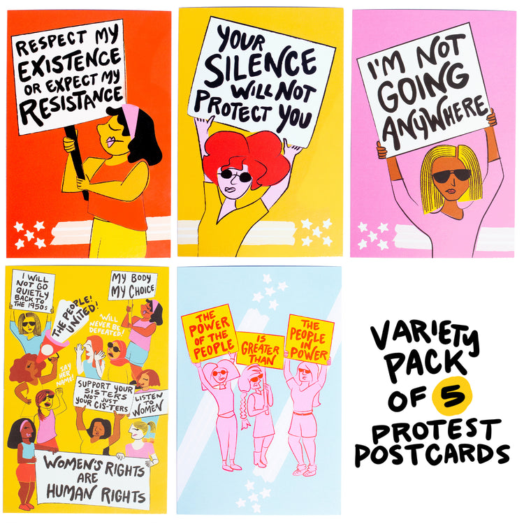 Ladies Protest Postcards (Set of 5)