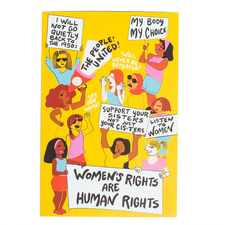 25x Ladies Rally Protest Postcard