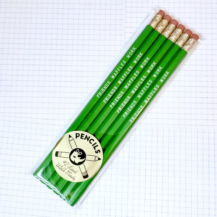 FRIENDS WAFFLES WORK Pencil Set