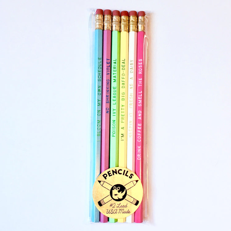 Flower Power Pencil Set