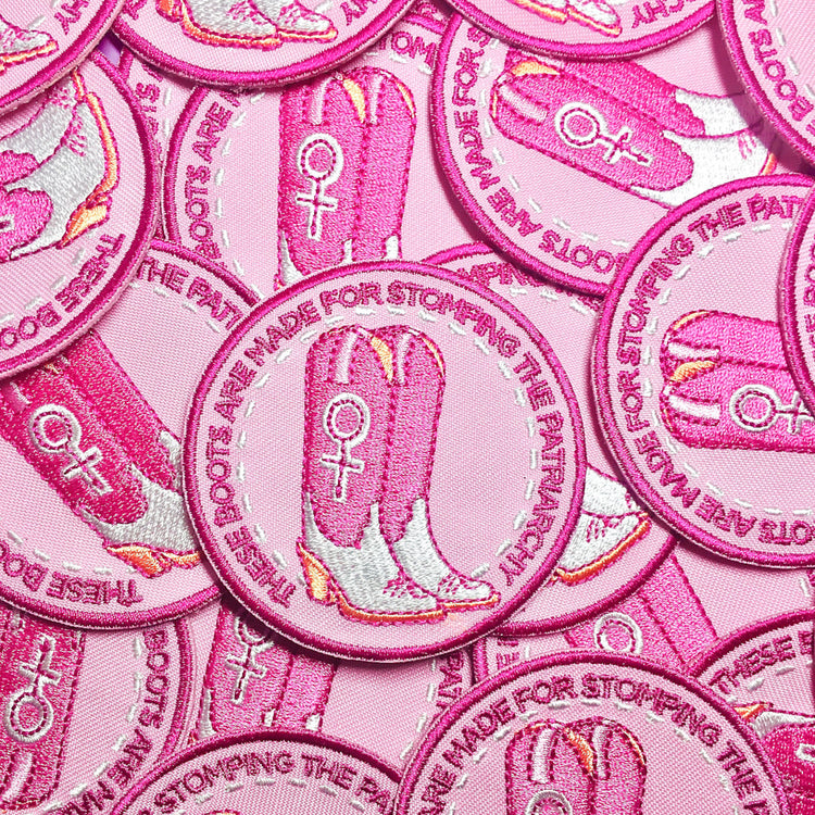 Stomp the Patriarchy Iron-On Patch