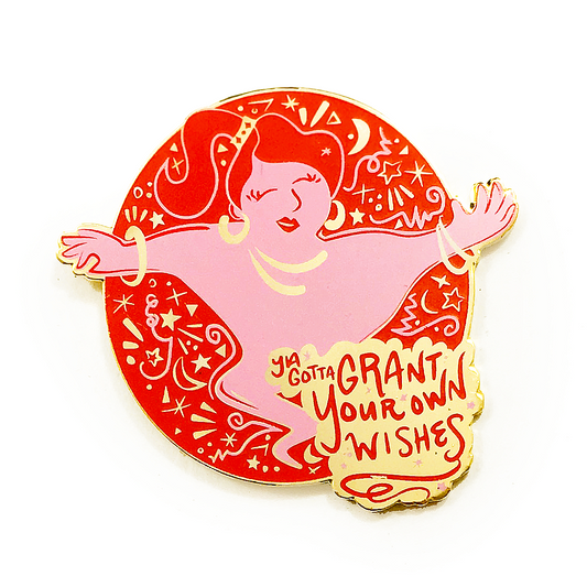 Grant Your Own Wishes Genie Pin - Red