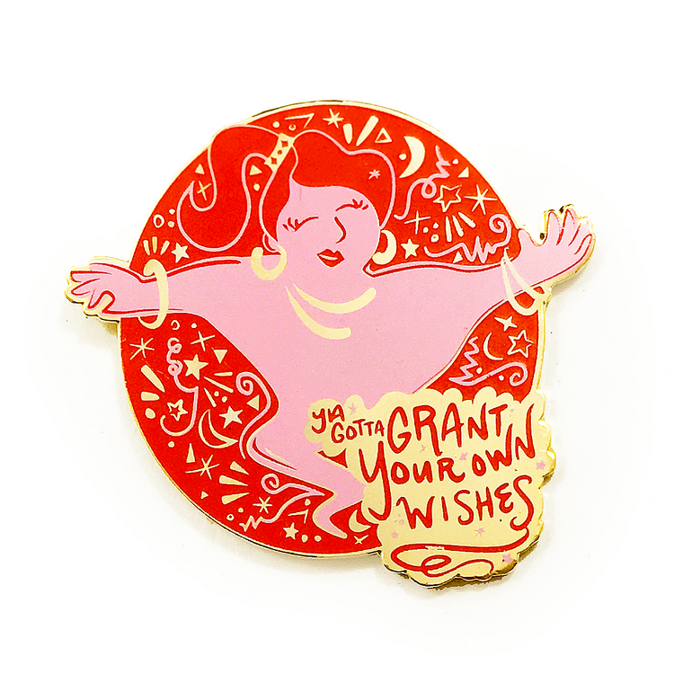 Grant Your Own Wishes Genie Pin - Red