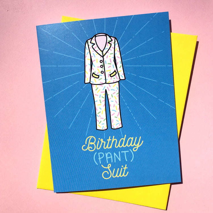 Birthday (Pant)suit Card