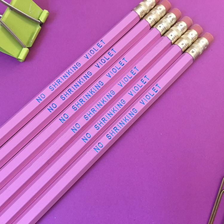 NO SHRINKING VIOLET Pencil Set