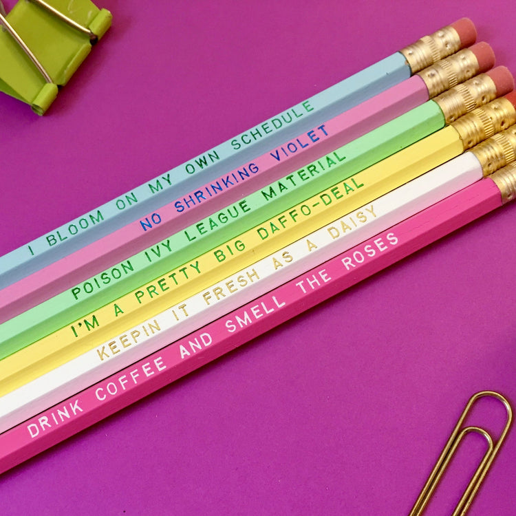 Flower Power Pencil Set