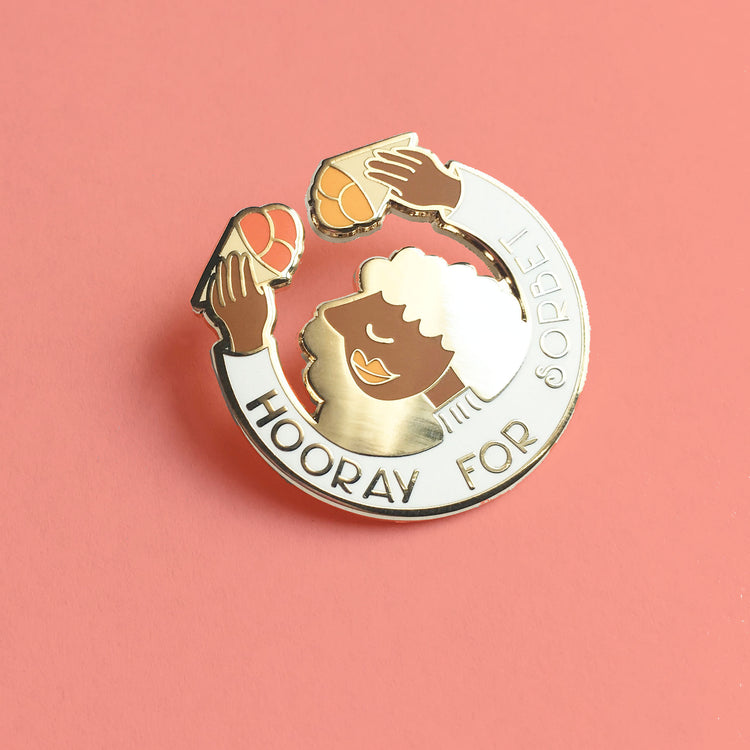 Hooray for Sorbet Hard Enamel Pin
