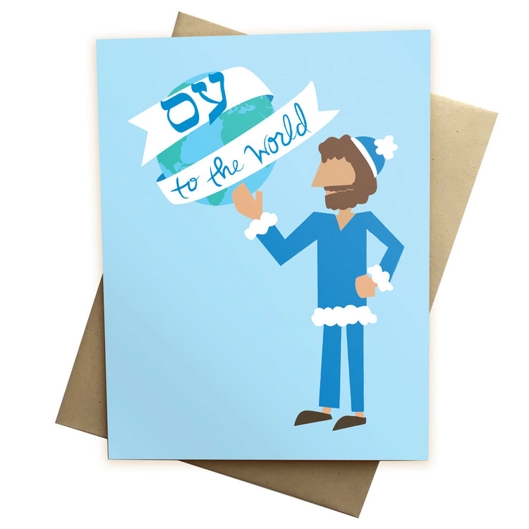 Oy To The World Holiday Card