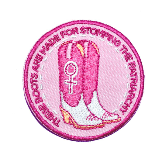 Stomp the Patriarchy Iron-On Patch