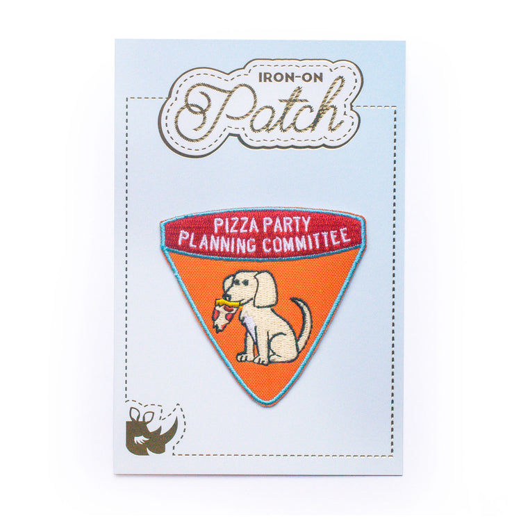 Pizza Party Planning Committee Iron-On Patch