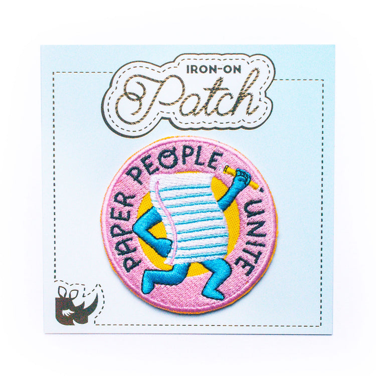 Paper People Unite Iron-On Patch