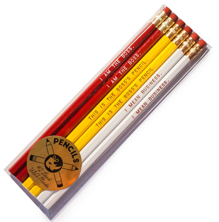 For the Boss Pencil Set