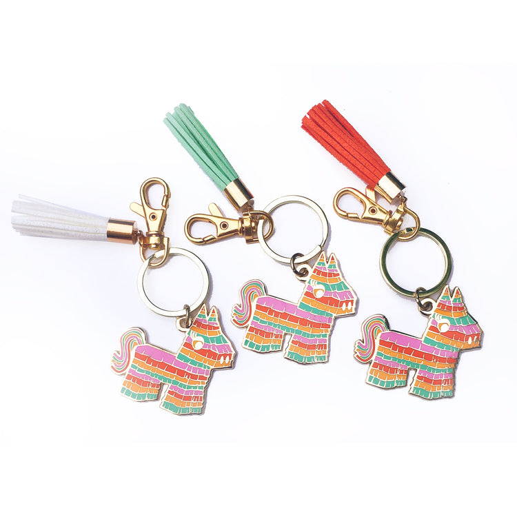 Piñata "Mi Casa Es Su Casa" Keychain in Fiesta Colors