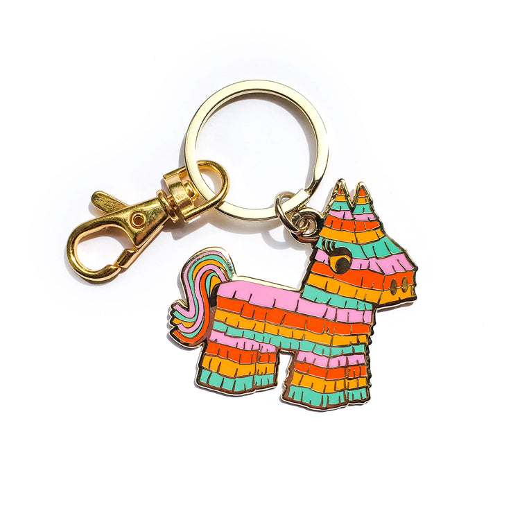 Piñata "Mi Casa Es Su Casa" Keychain in Fiesta Colors