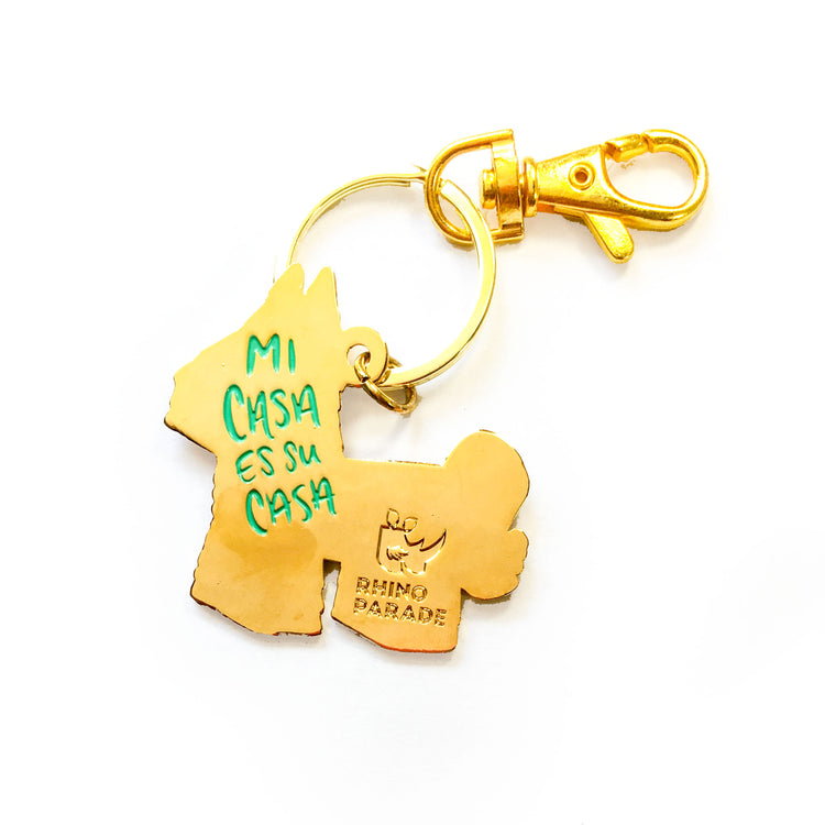 Piñata "Mi Casa Es Su Casa" Keychain in Fiesta Colors