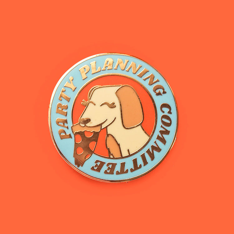 Pizza Party Planning Comittee Pin