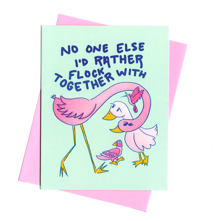 Flock Together With Friendship Card