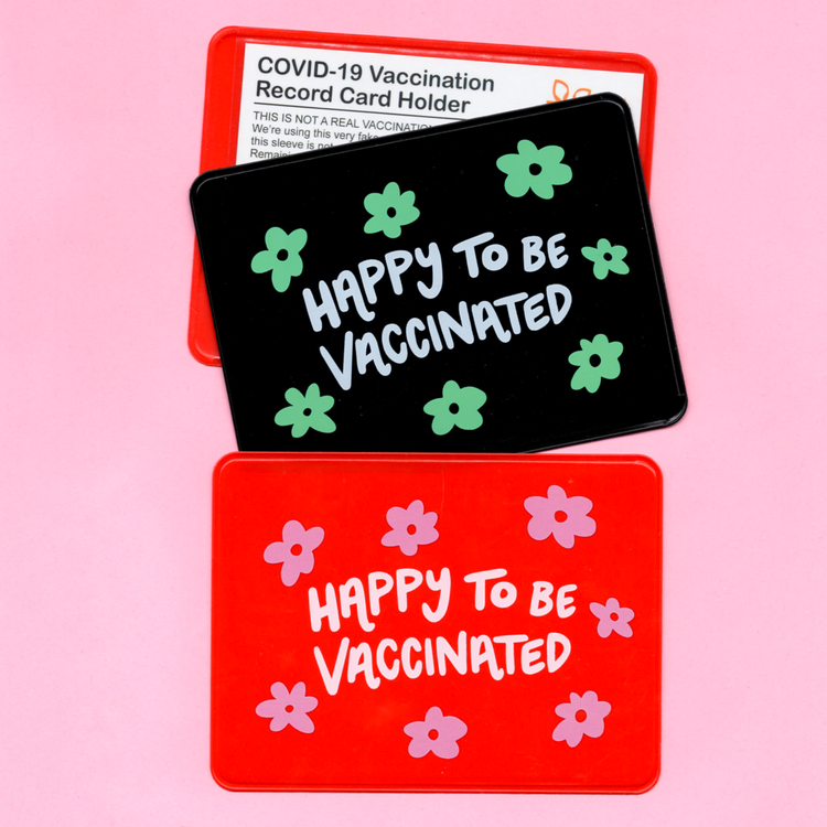 Happy to be Vaccinated Vaccination Card Case/Holder
