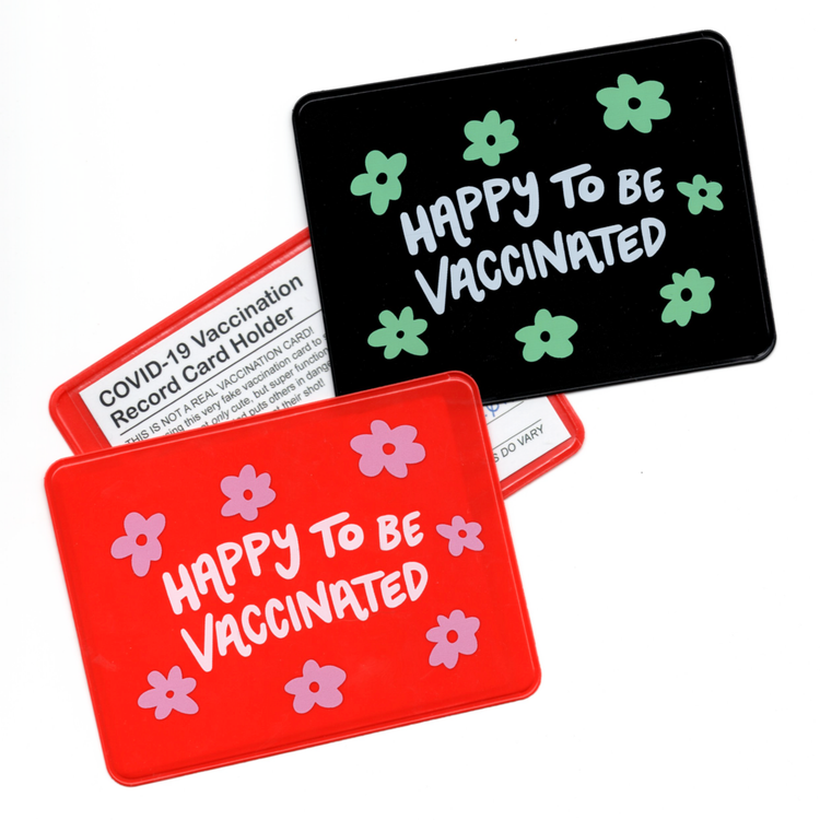 Happy to be Vaccinated Vaccination Card Case/Holder