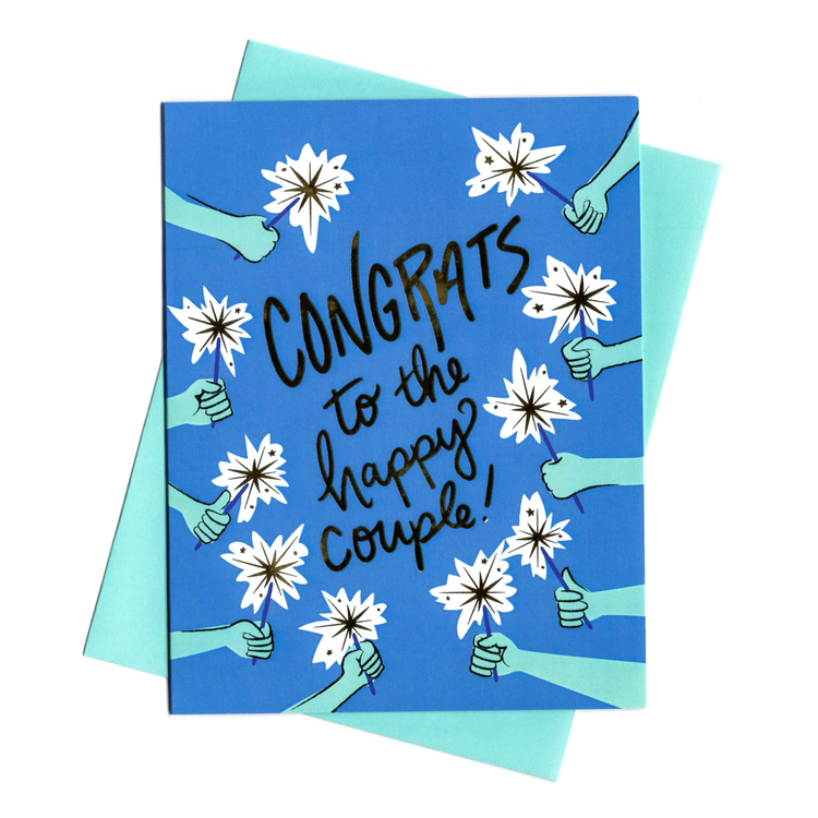 Sparklers Wedding Card