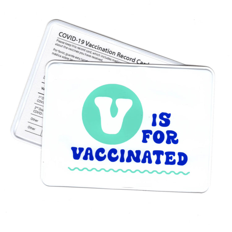 V is for Vaccinated Vaccination Card Case/Holder
