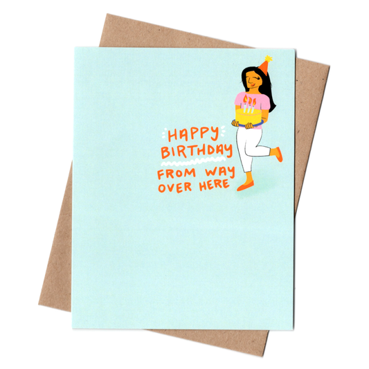 From Over Here Birthday Card