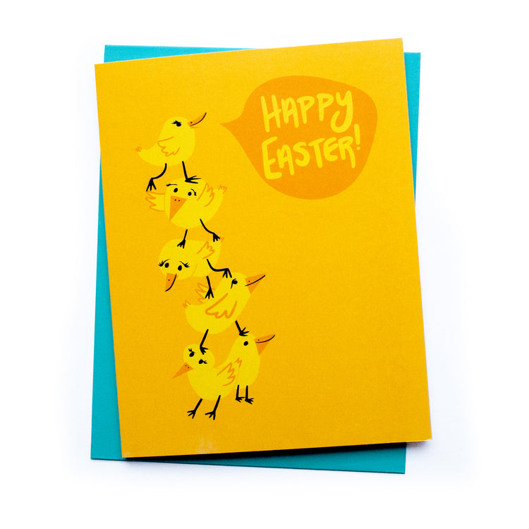 Chicks Easter Card Card