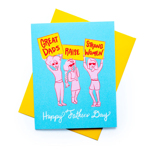 Great Dad Protest Father's Day Card