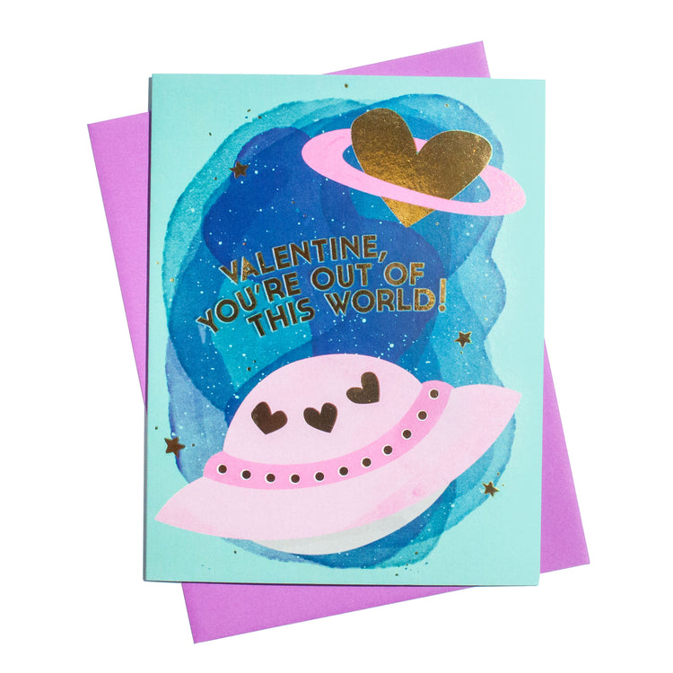 Out of This World Valentines Day Card